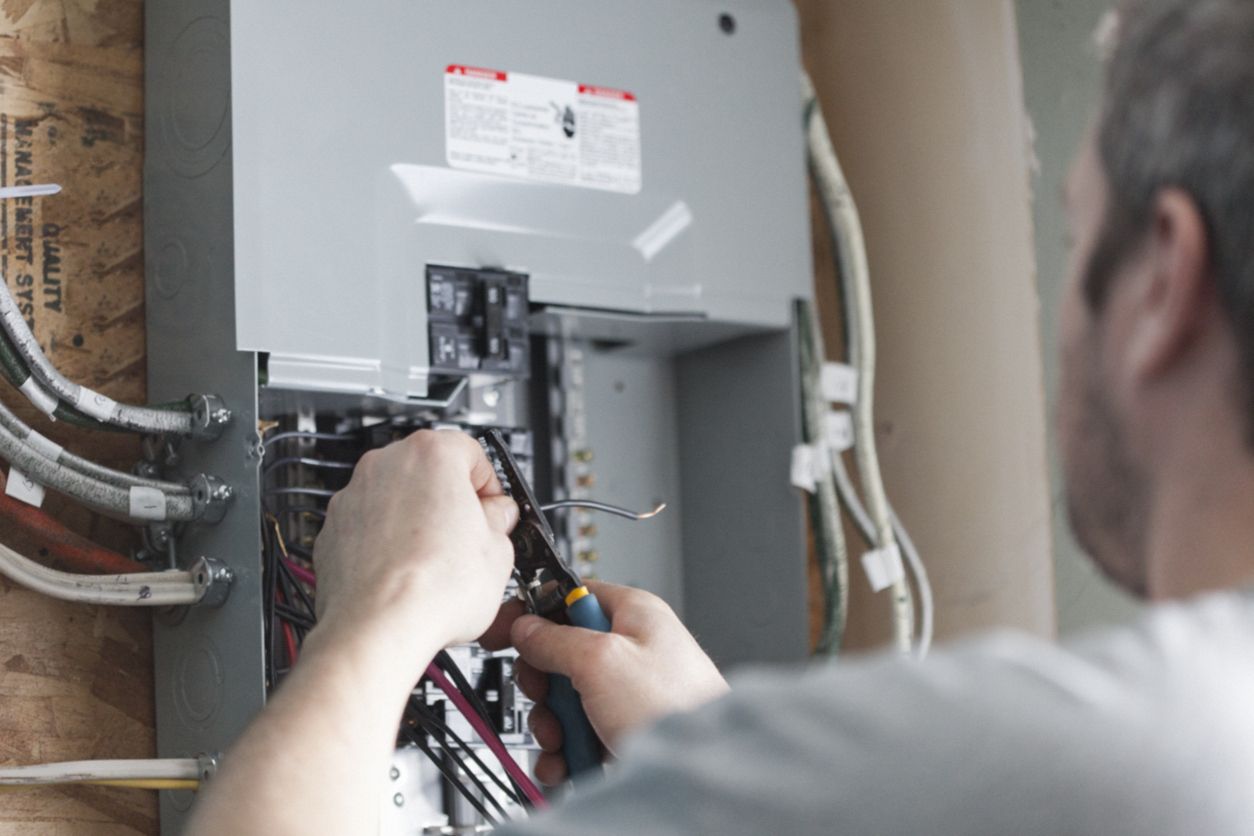 Electrician Upgrading Electrical Panel