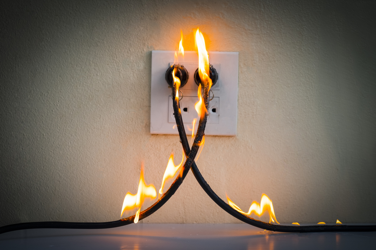 Outlet on Fire
