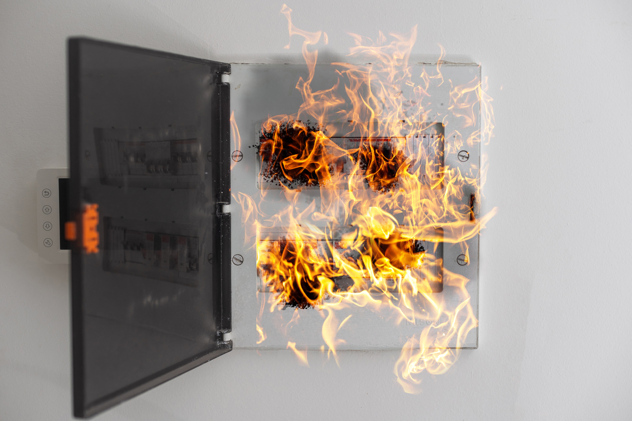 Electric Panel on Fire